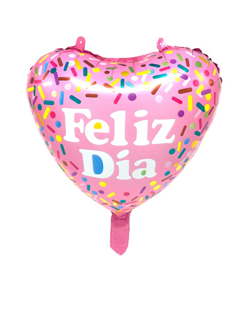 Globo Metálico 18´ Corazón Feliz Día Sprinkles