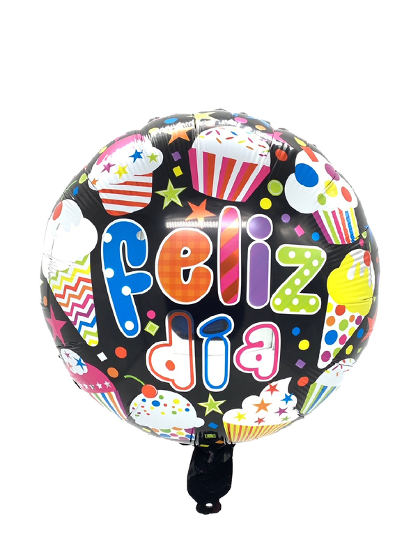 Globo Metálico 18´ Redondo Feliz Día Cup cake