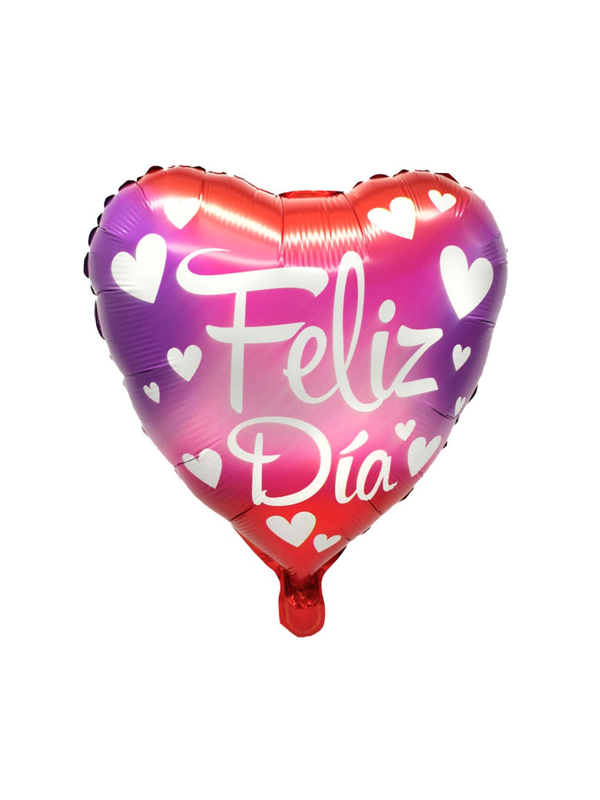 Globo Metálico 18´ Corazón Feliz Dia Corazones 1 Unidad