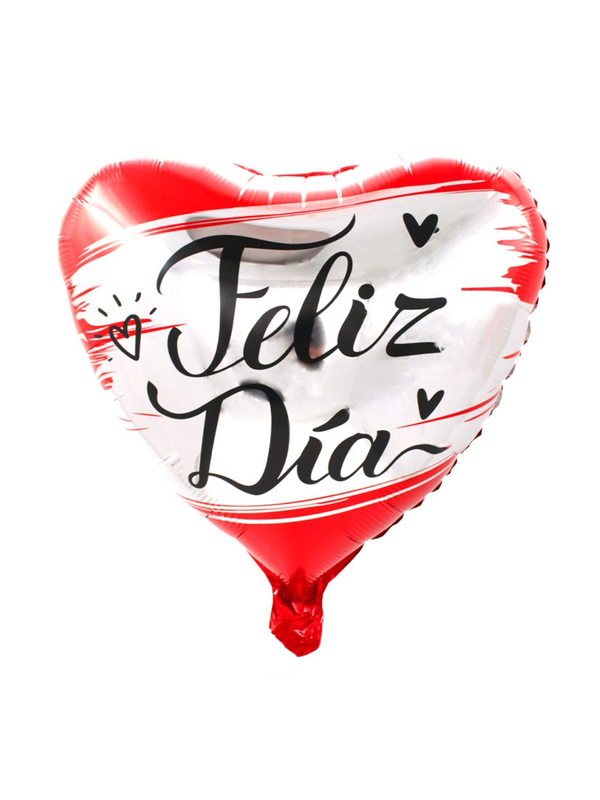 Globo Metálico 18´ Corazón Feliz Día 1 Unidad