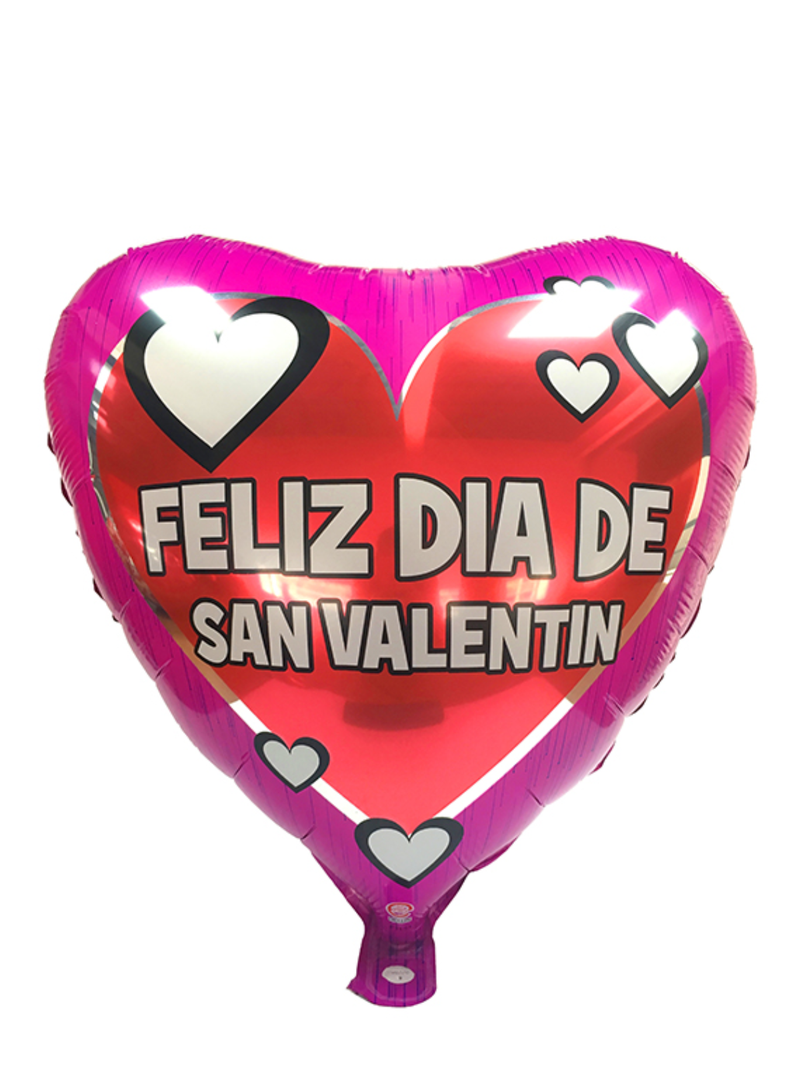 Globo Metálico 18´ Corazón Feliz Dia de San Valentín 1 Unidad