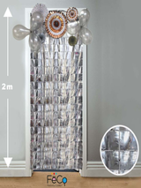 Cortina Metálica Cuadritos 2 Metros x 1 Metro 1 Unidad