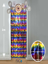 Cortina Metálica Cuadritos 2 Metros x 1 Metro 1 Unidad