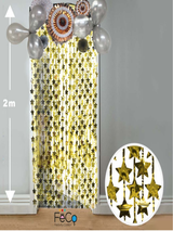 Cortina Metálica Estrellas 2 Metros x 1 Metro 1 Unidad