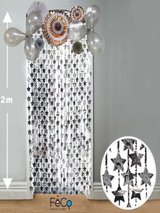 Cortina Metálica Estrellas 2 Metros x 1 Metro 1 Unidad