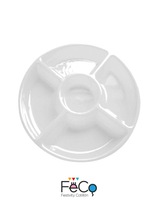 Bandeja Circular Plastico 5 Espacios 30 Cm 1 Unidad