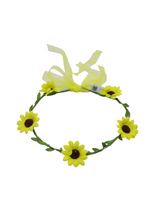 Cintillo Floreado Girasol Led 12 Unidades