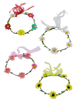 Cintillo Floreado Girasol Led 12 Unidades