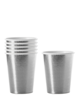 Vaso Carton 7 Oz Metalic 6 Unidades