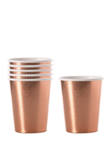 Vaso Carton 7 Oz Metalic 6 Unidades