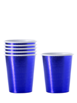 Vaso Carton 7 Oz Metalic 6 Unidades