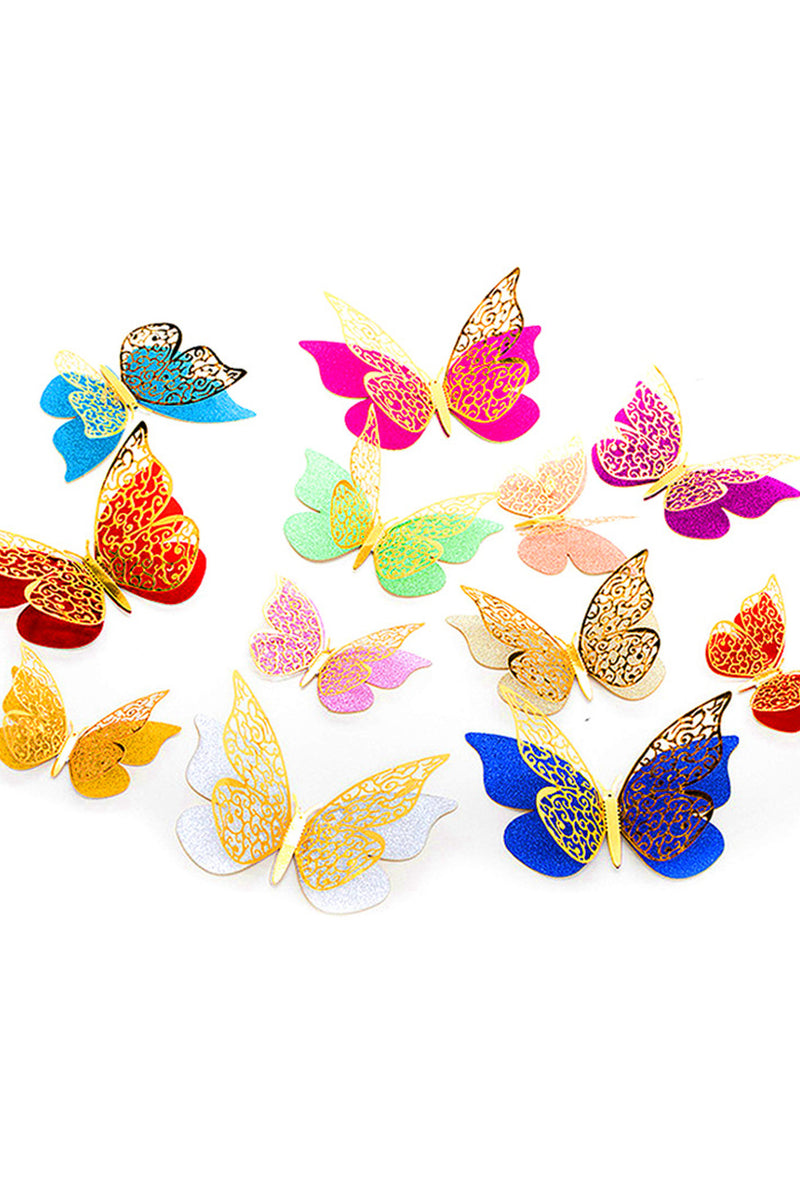 Deco Mariposa Mix Colores 12pcs