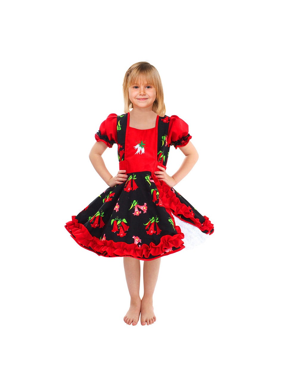 Vestidos Floreados Vestido De Cueca Talla 14 Vestido De Cueca Talla