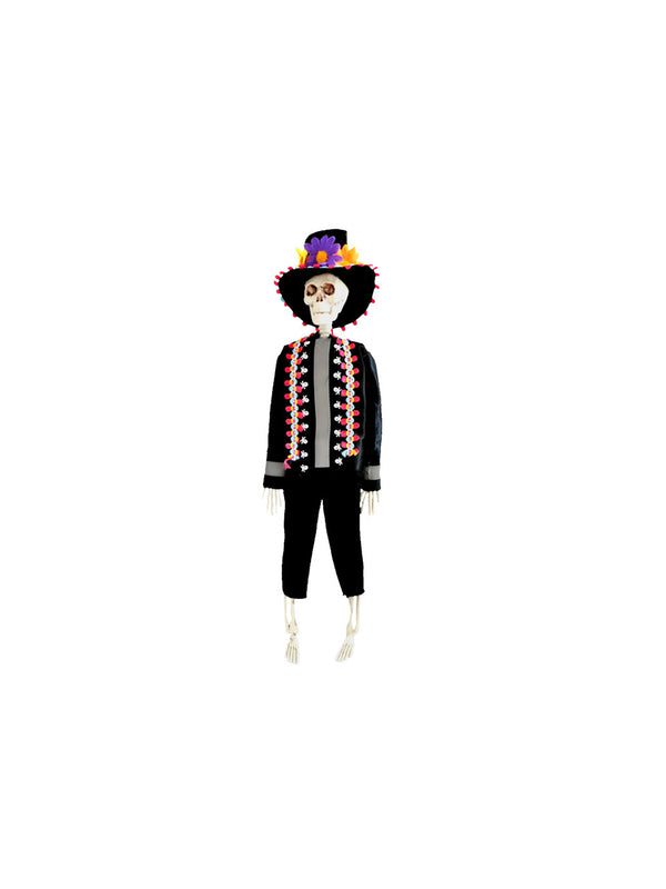 Adorno Halloween Esqueleto Catrina 40cm 1pcs