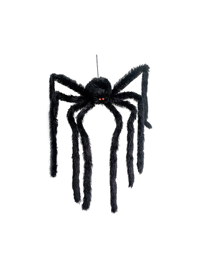 Adorno Halloween Araña Gigante Negra 1 Unidad