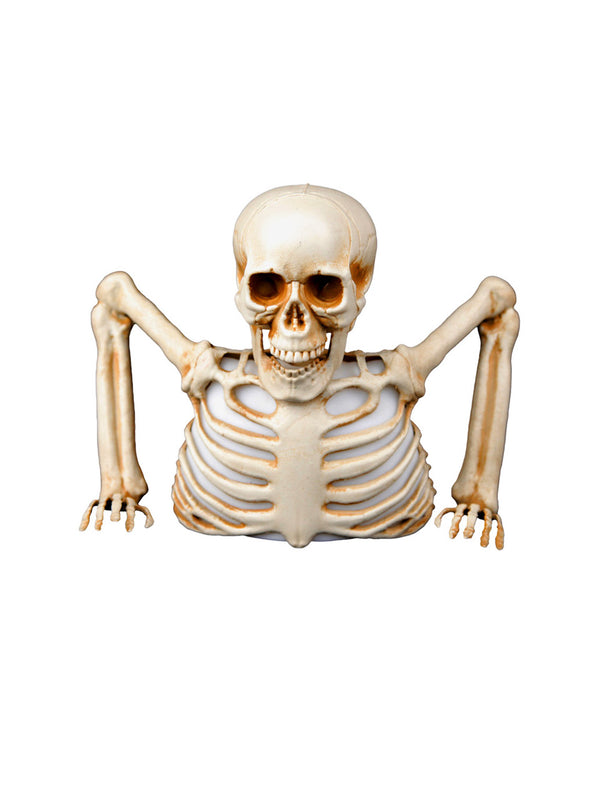 Adorno Halloween Esqueleto Medio Torso LED 20cm 1pcs