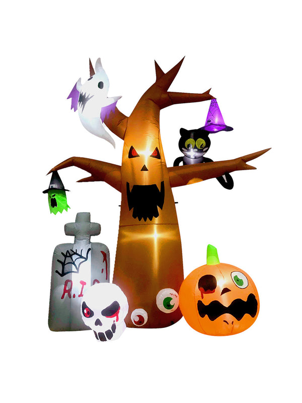 Adorno Inflable Halloween Arbol Led 240 Cm 1 Unidad