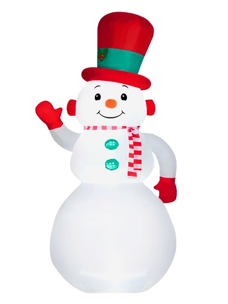 Deco Inflable Muñeco De Nieve Led 300 Cm