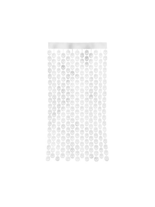 Cortina Metalica Halloween Calabera 1 X 2 Metros 1 Unidad