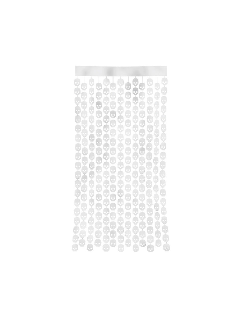 Cortina Metalica Halloween Calabera 1 X 2 Metros 1 Unidad