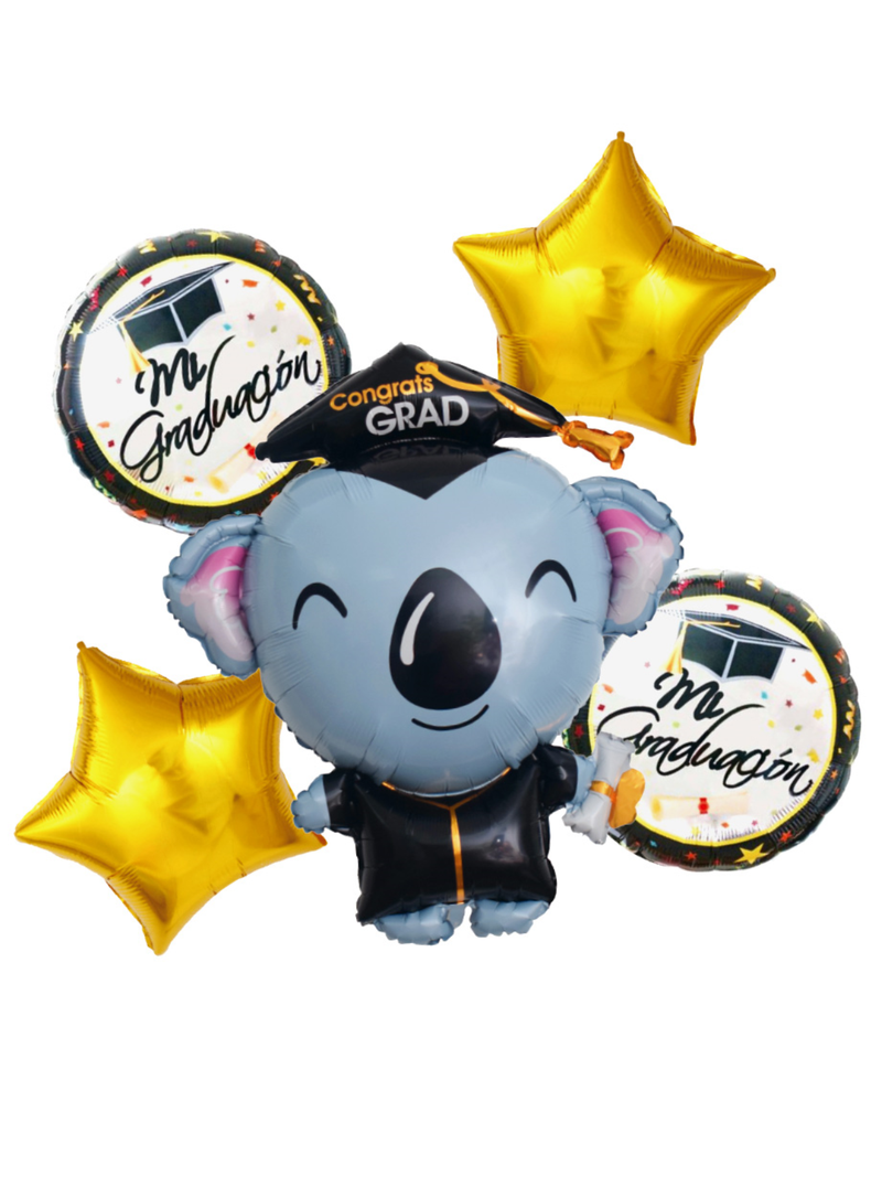 Set 5 Globos Graduacion Animalitos 1 Unidad