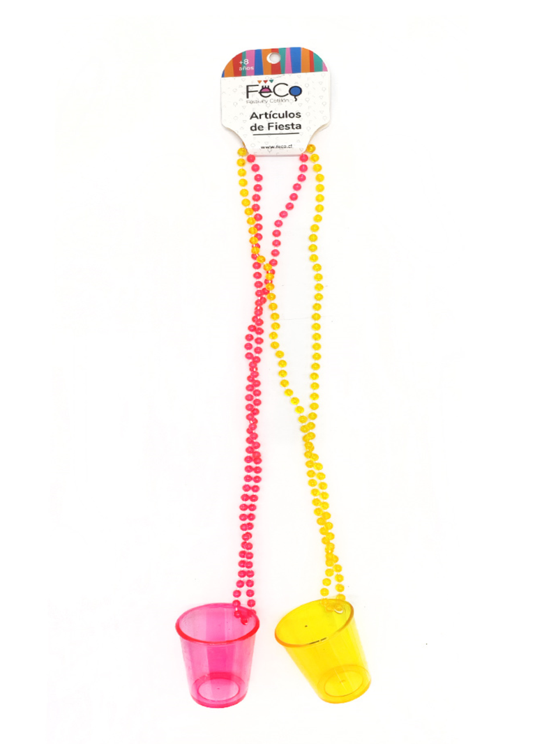 Collar Beads Shots Neon 2 Piezas 1 Unidad