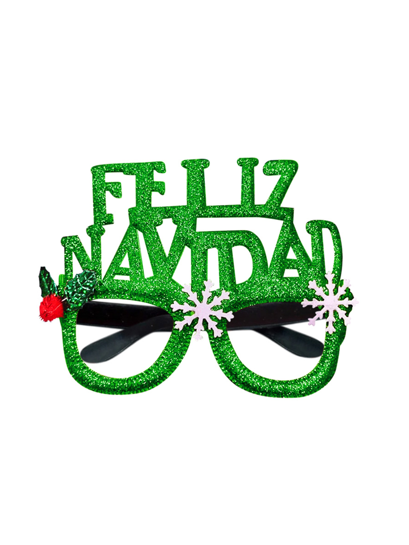 Lente Feliz Navidad Glitter 12 Unidades