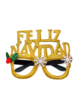 Lente Feliz Navidad Glitter 12 Unidades