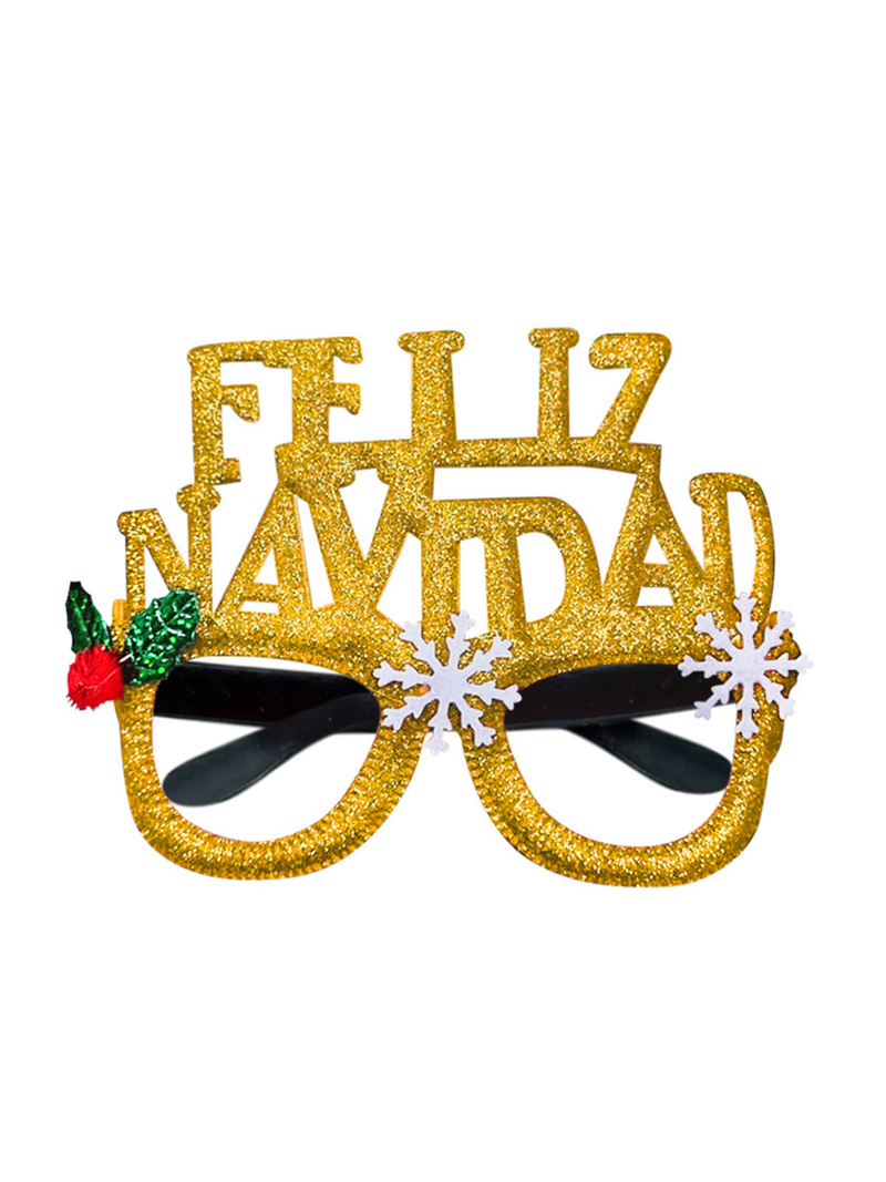 Lente Feliz Navidad Glitter 12 Unidades