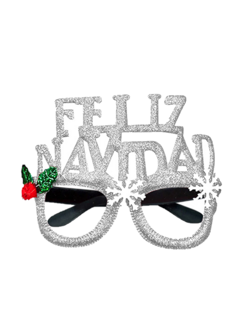 Lente Feliz Navidad Glitter 12 Unidades