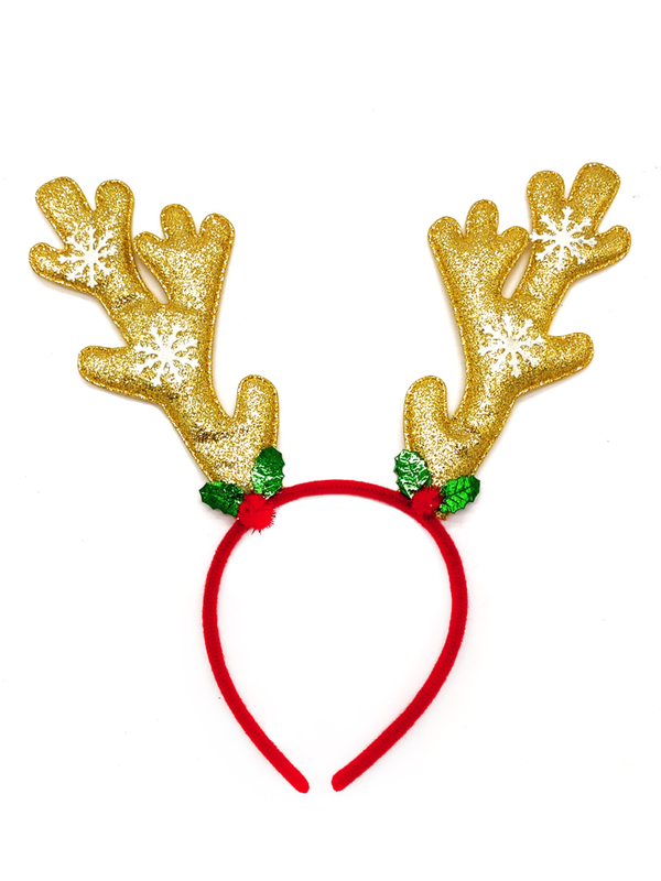 Cintillo Reno Largo Brillo Glitter 1 Unidad