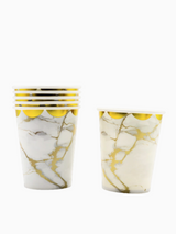 Vaso Cartón 7 OZ Marmoleado 6 Unidades