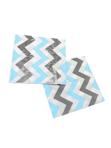 Servilletas Chevron Metalic 33 X 33 Cm 12 Unidades