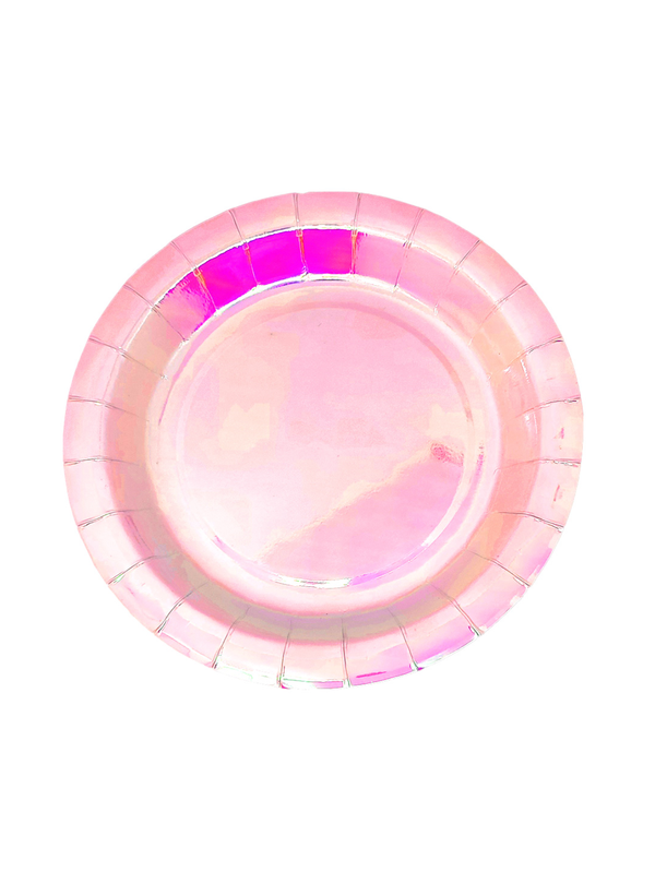 Plato Carton 7 Nacarado 6 Unidades