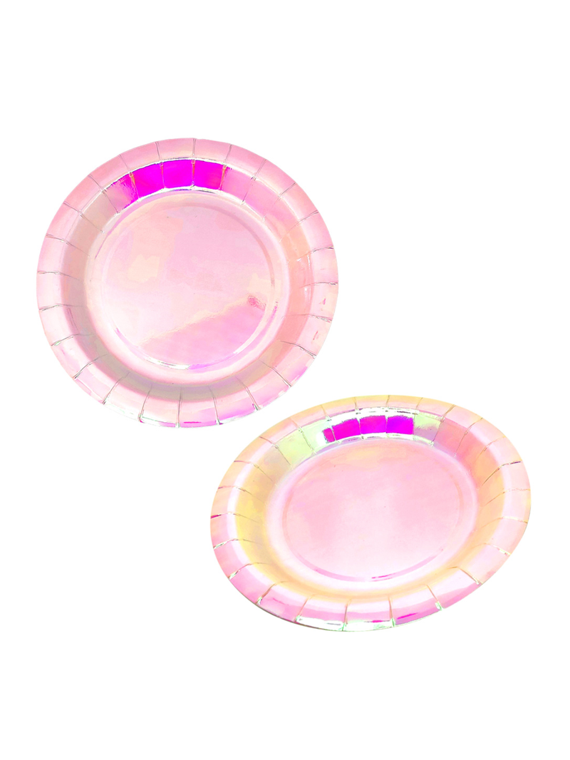 Plato Carton 7 Nacarado 6 Unidades