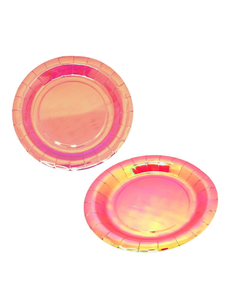 Plato Carton 7 Nacarado 6 Unidades