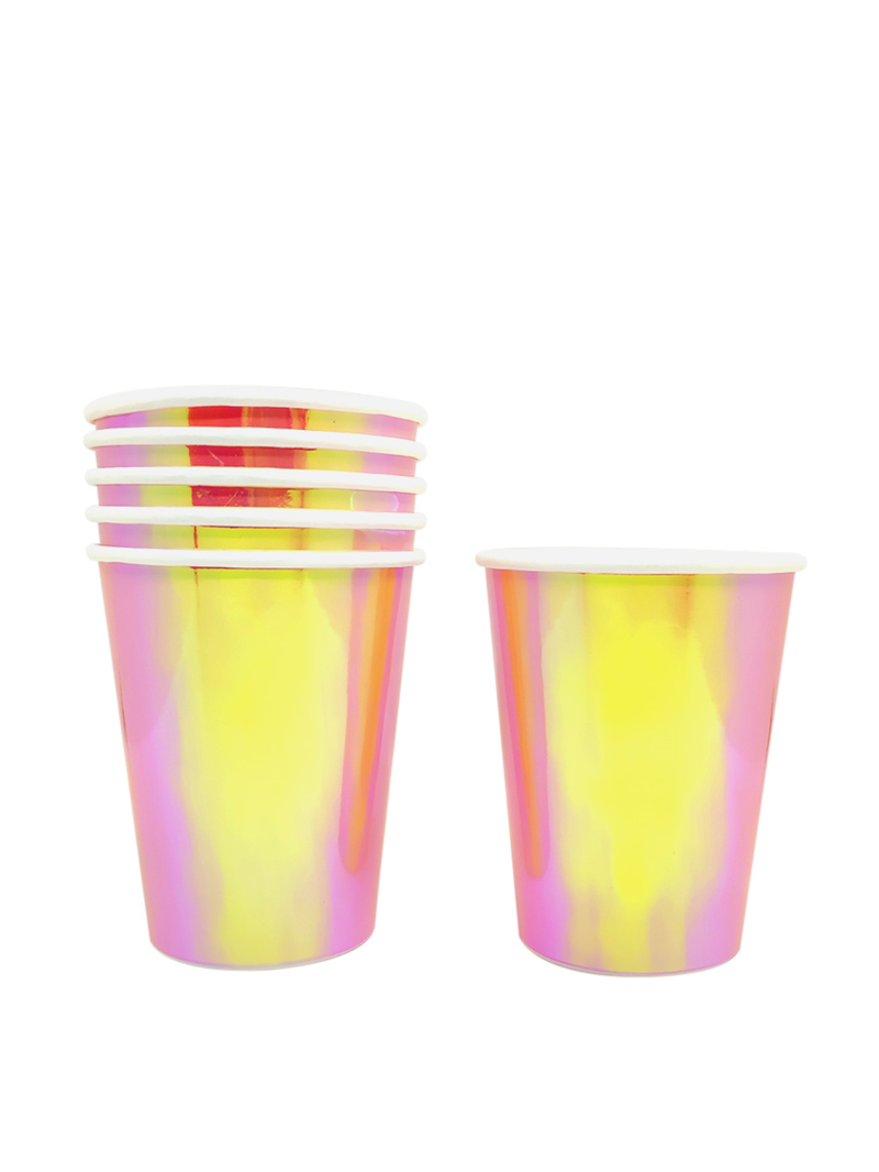 Vaso Carton 7 Oz Nacarado 6 Unidades