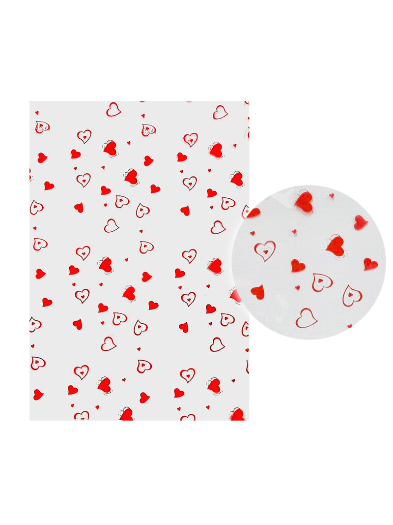 Papel Celofan Corazón Doble (70x100cm) 50pcs