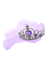 Corona Reina Corazón Velos 1 Unidad