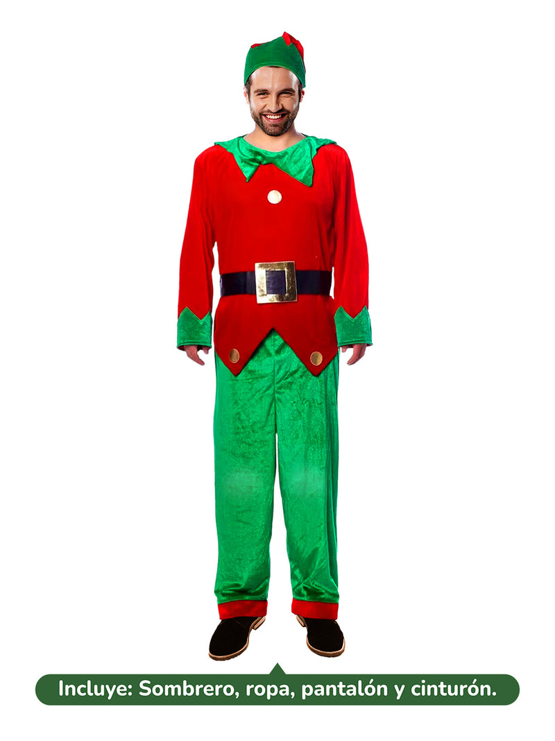 Traje Elfo Hombre Adulto 180 Cm 1 Unidad