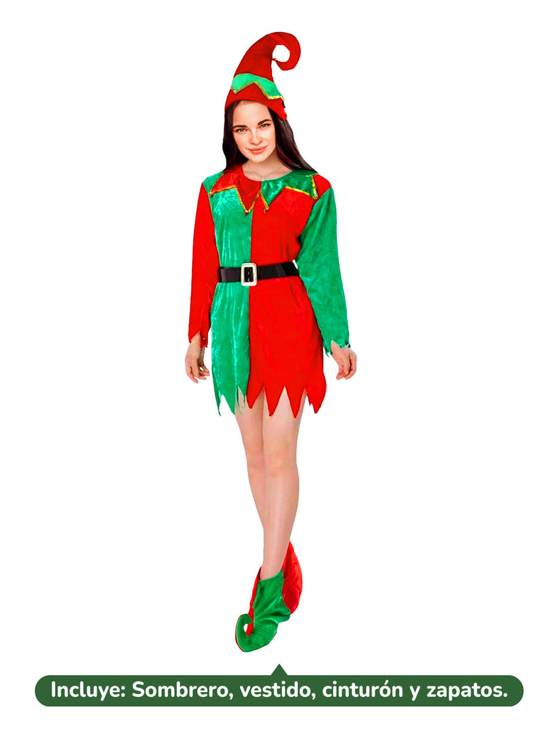 Traje Elfo Adulto Mujer