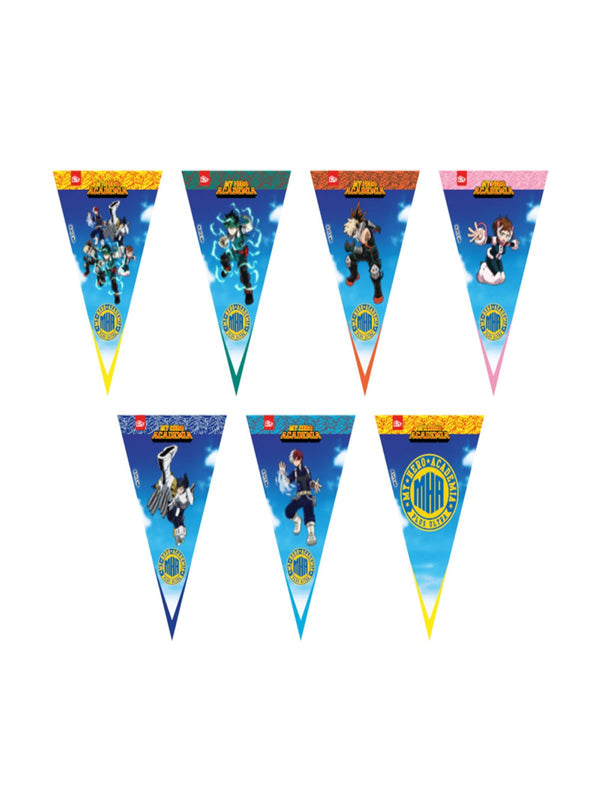 Banderín Triangular Papel 2M My Heroe  Academia X 1 Unidad