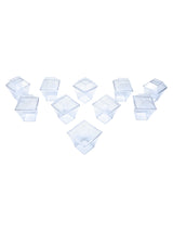 Base Tapa Para  Postre PS Cuadrado X 10 Unidad - KiraKira