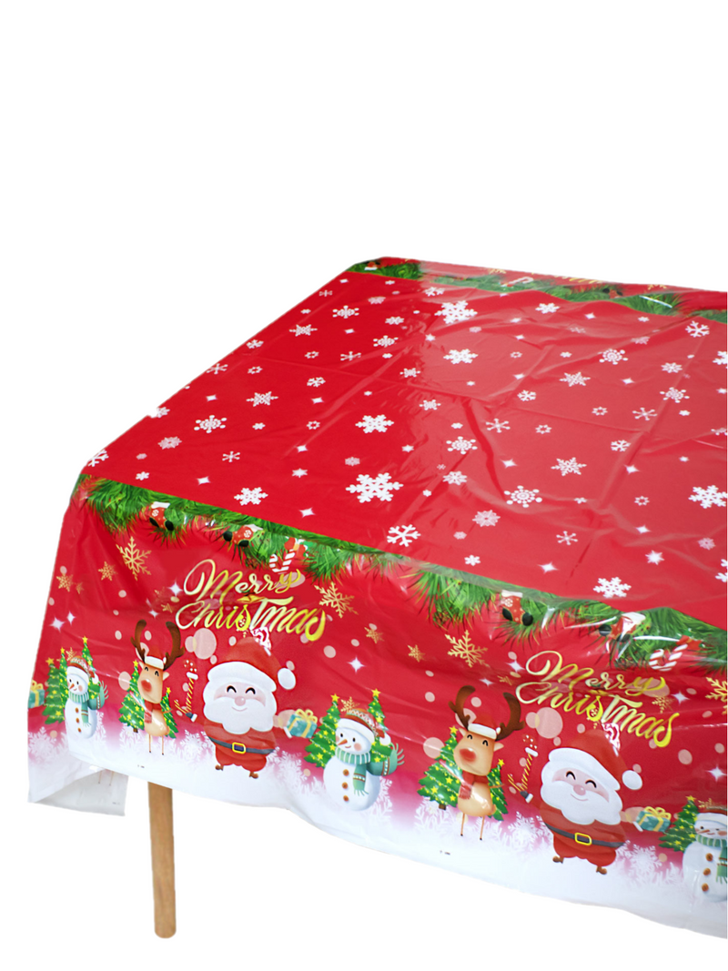Mantel Plastico 137 x 274 Cm Navidad Pascuero 1 Unidad