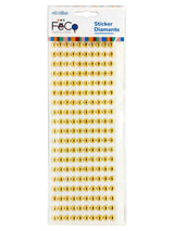 Adhesivo Perla 8Mm 190Pcs Dorado X 1 Unidad