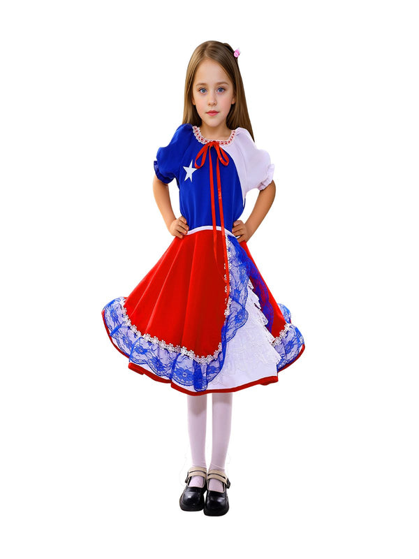 Vestido Huasa Chinita Bandera