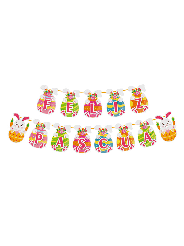 Guirnalda Feliz Pascua Huevitos 2 M X 1 Unidad