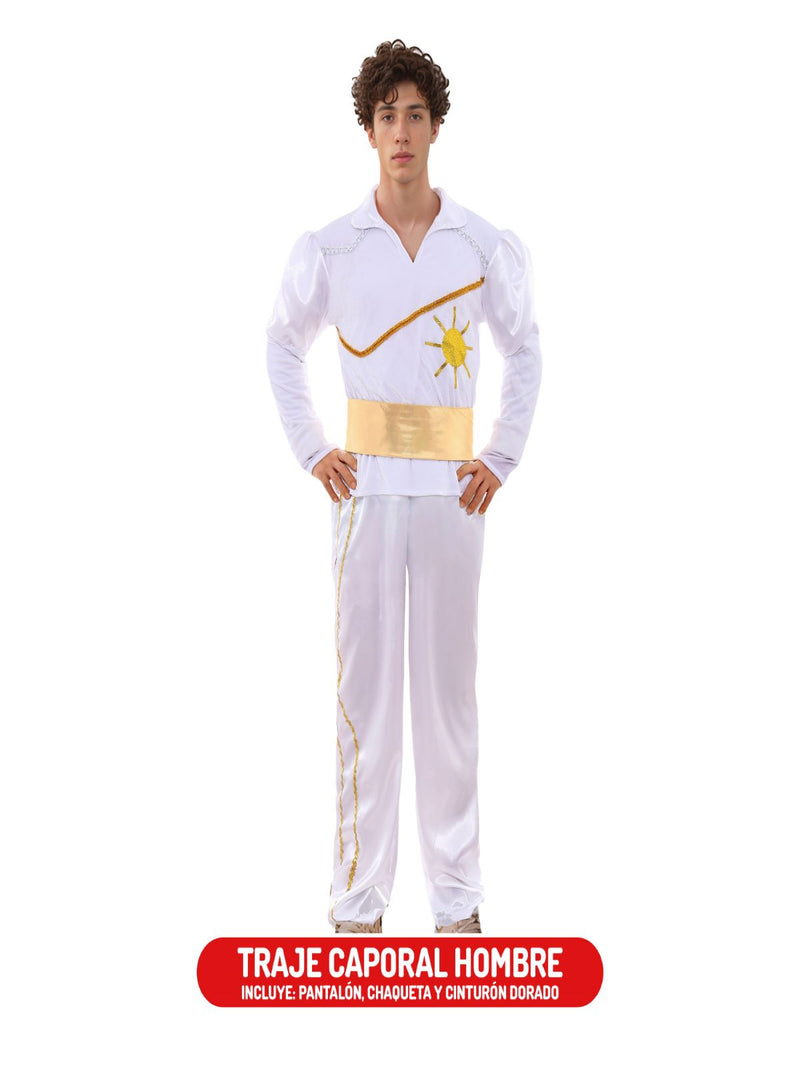 Traje Caporal Hombre  Blanco