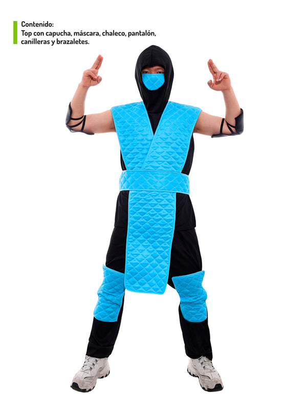 Traje Adulto  Ninja Celeste
