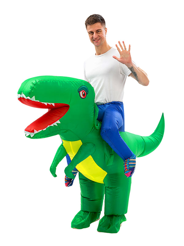 Traje Adulto Inflable Dino Ride  X 1 Unidad